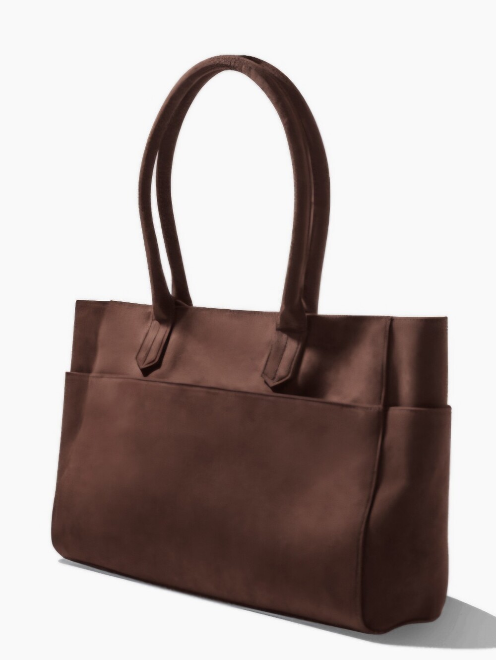 Mali And Lili Faux Suede Tote Brown Bag